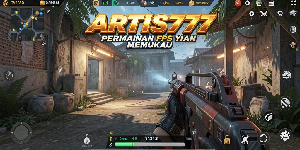 Tampilan gameplay seru dalam permainan FPS ARTIS777.