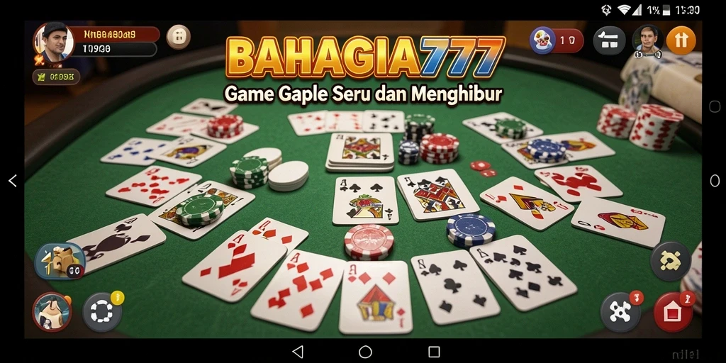 Tampilan gameplay Gaple yang seru dan interaktif.