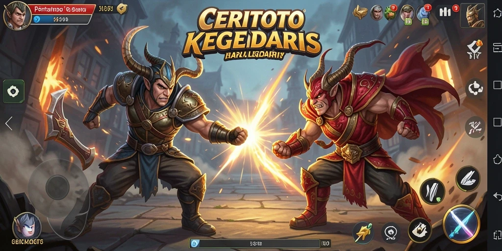 Tangkapan layar dari gameplay seru di CERITOTO dengan pertarungan yang mendebarkan.