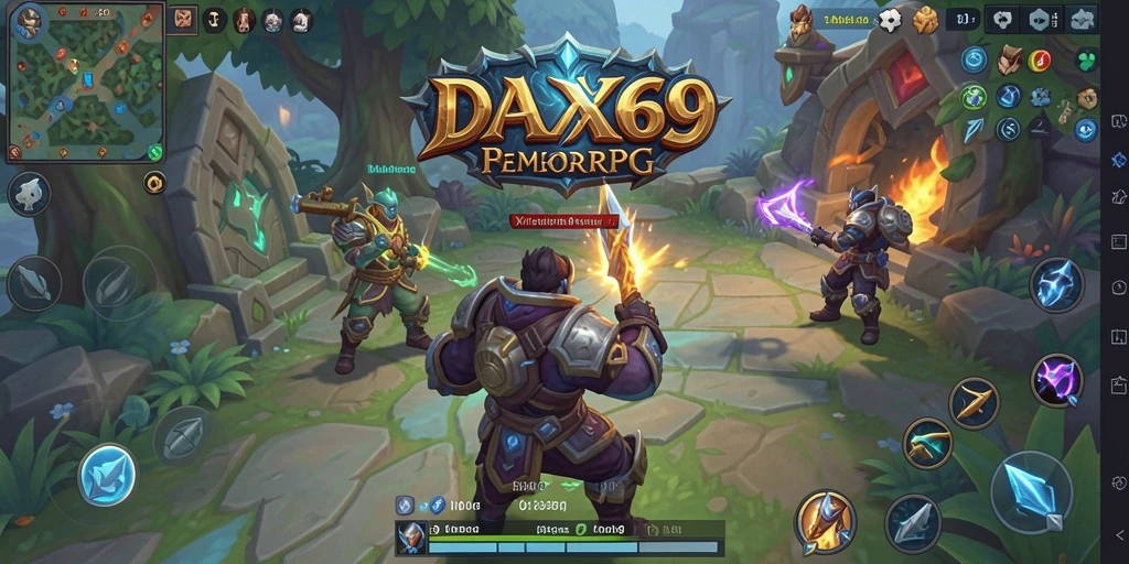 Menampilkan petualangan seru dalam dunia MMORPG DAX69.