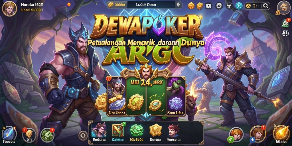Tangkapan layar DEWAPOKER menampilkan pertarungan seru di dunia ARPG.