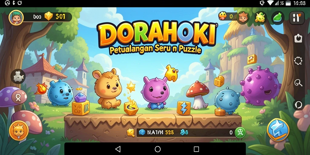 Gameplay DORAHOKI yang menantang dan seru.