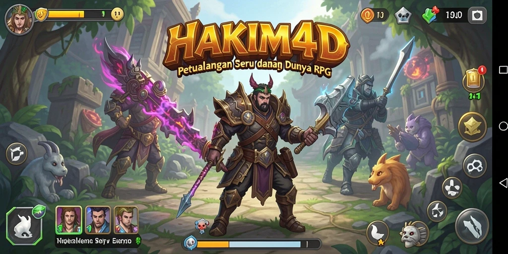 Gameplay intens di HAKIM4D yang menampilkan pertarungan seru.