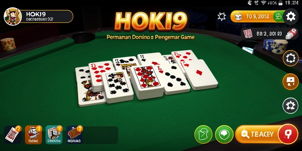 Screenshot gameplay HOKI9 menampilkan keseruan bermain Domino.