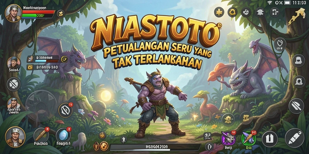 Tampilan seru gameplay NIASTOTO di dunia petualangan.
