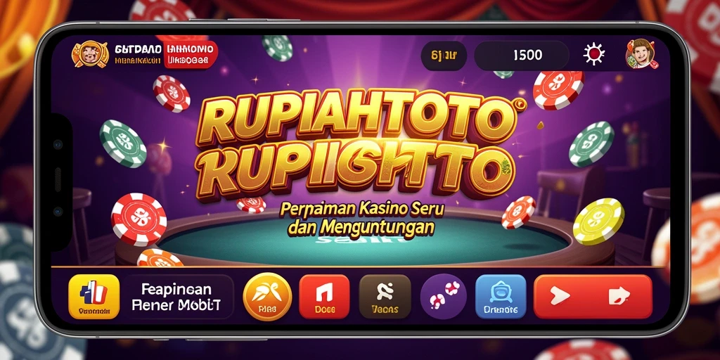 Tampilan gameplay seru dalam RUPIAHTOTO dengan banyak pilihan permainan Kasino.