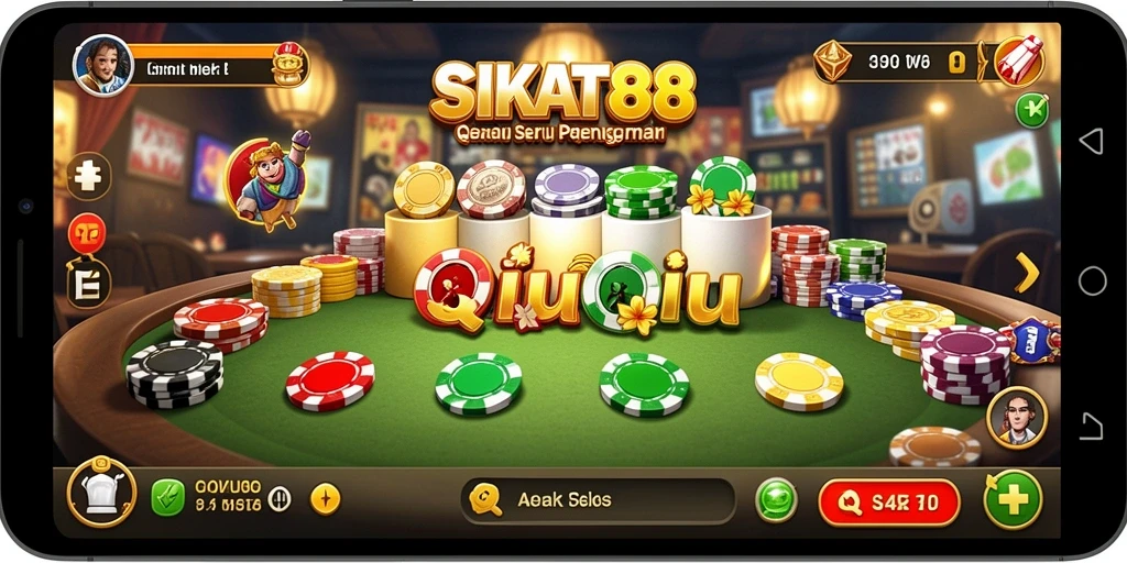 Tampilan gameplay menarik dari SIKAT88 yang menghadirkan QiuQiu.