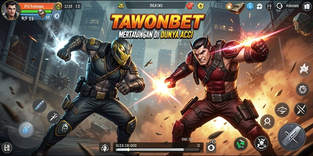 Gameplay Action seru di TAWONBET dengan pertempuran mendebarkan.
